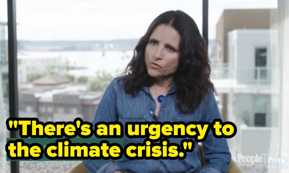 julia saying, there's an urgency to the climate crisis