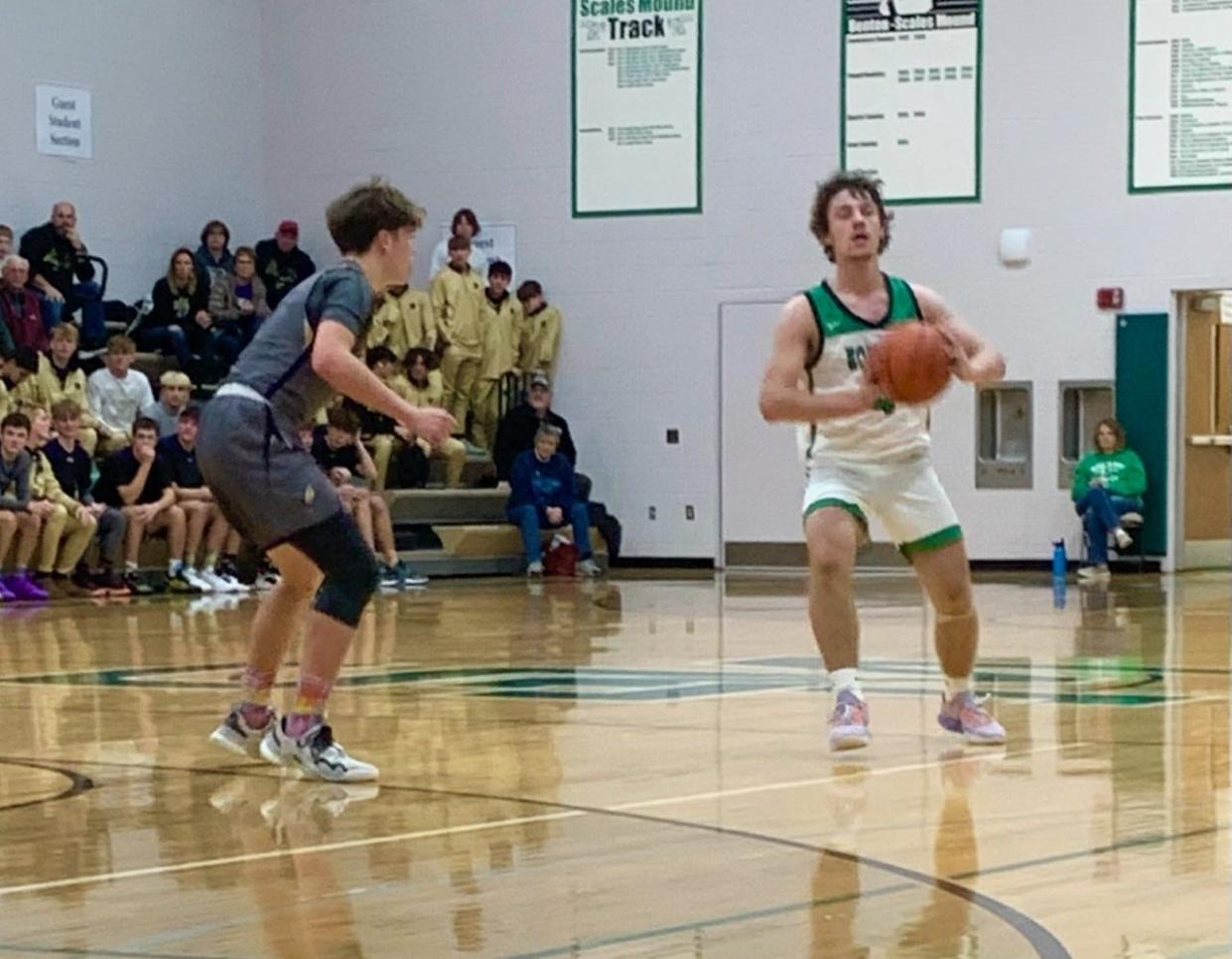 Pecatonica's defense clamped down on No. 5 Scales Mound in the second half of an 81-76 NUIC inter-division game Thursday night.
