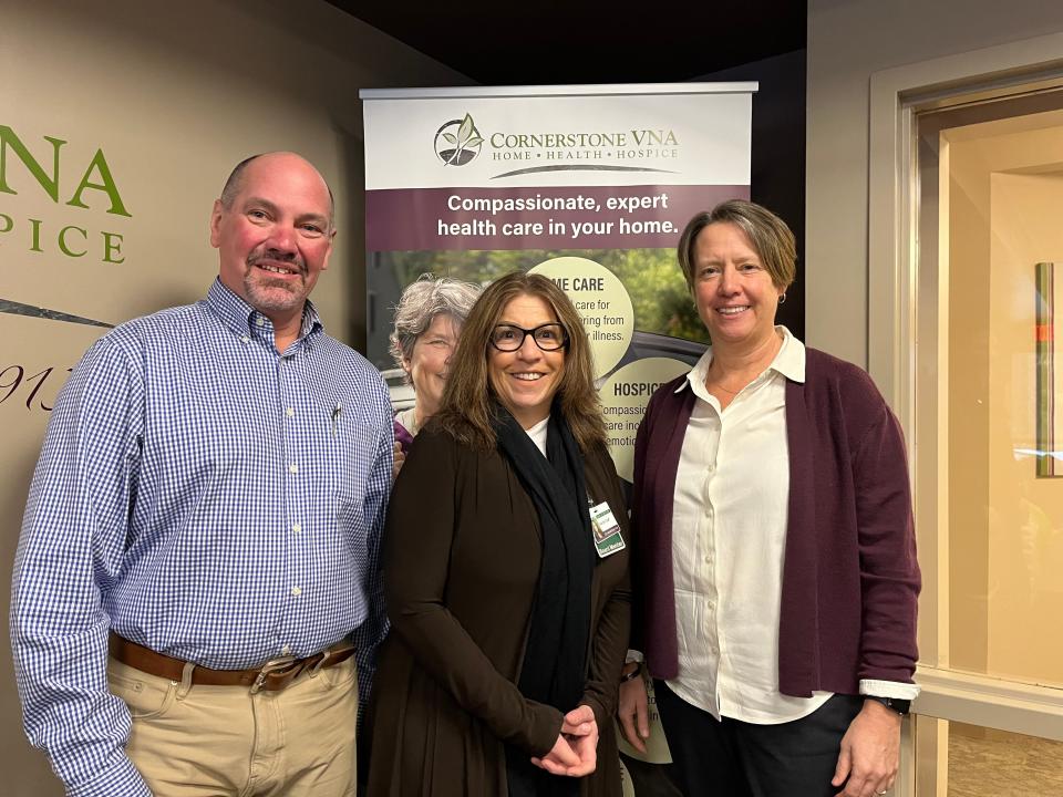 From left to right are David Richard, D.F. Richard Energy, Marilyn Staff, BSN, RN, CCM, FedPoint, and Laura Davie, Institute for Health Policy and Practice.