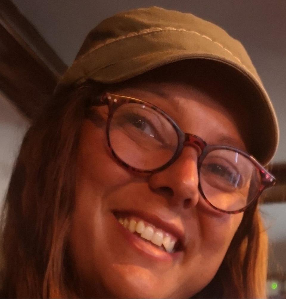 Lucy Charles  is described as being 5ft 6 inches tall, has shoulder-length brown hair and wears glasses (Supplied)