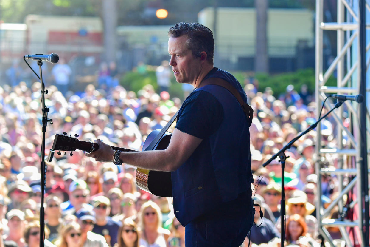 Jason Isbell performs during the 2019 Sweetwater 420 Festival.