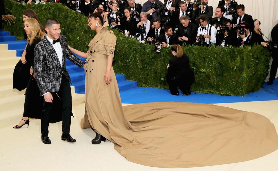 Nick Jonas and Priyanka Chopra at the Met Gala