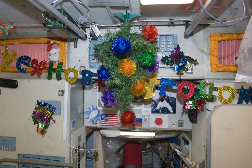 ISS Christmas decorations 2012