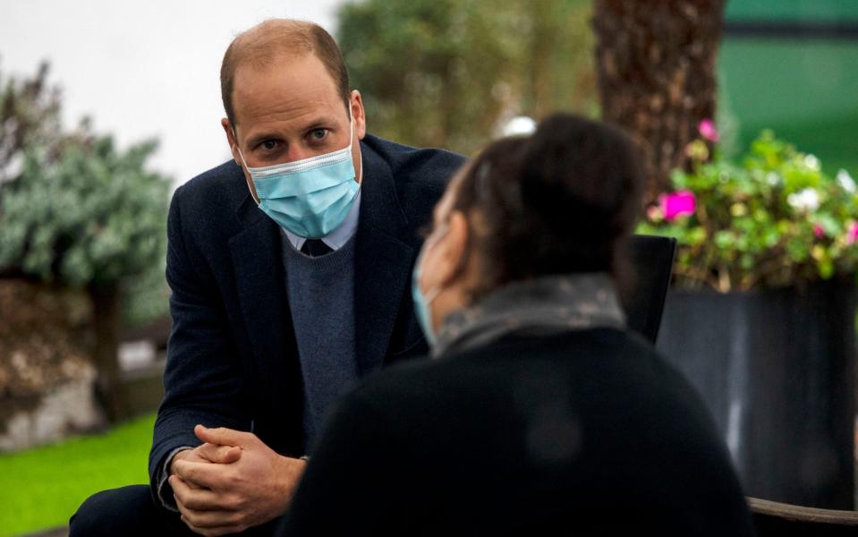 The Duke of Cambridge, President of The Royal Marsden NHS Foundation Trust, during a visit to The Royal Marsden in Sutton -  Jack Hill/The Times/PA