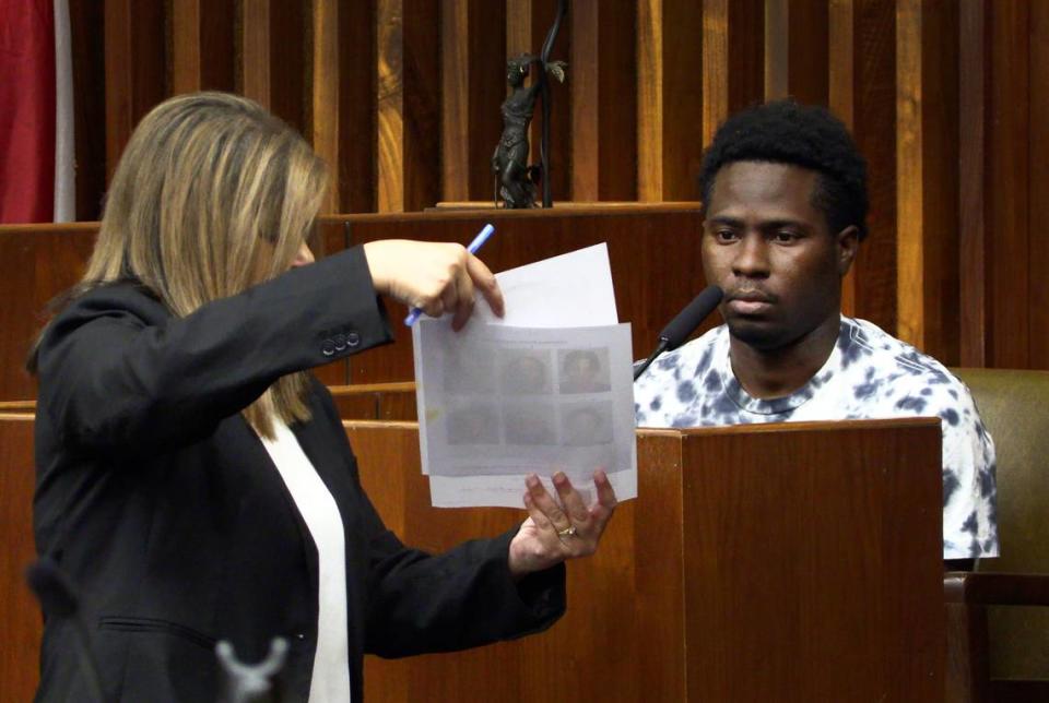 Prosecutor Sadhana Dailey questions witness Dwayne Jackson during his testimony Tuesday afternoon. 08/22/2023