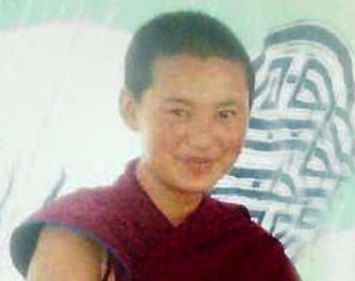 An undated photo released by FreeTibet on February 12 apparently of Tenzin Choedron, a member of a Buddhist nunnery in China's Sichuan province, which borders Tibet. The 18-year-old nun set herself on fire and later died, rights groups said, the latest in a spate of such incidents among ethnic Tibetans protesting Beijing's rule