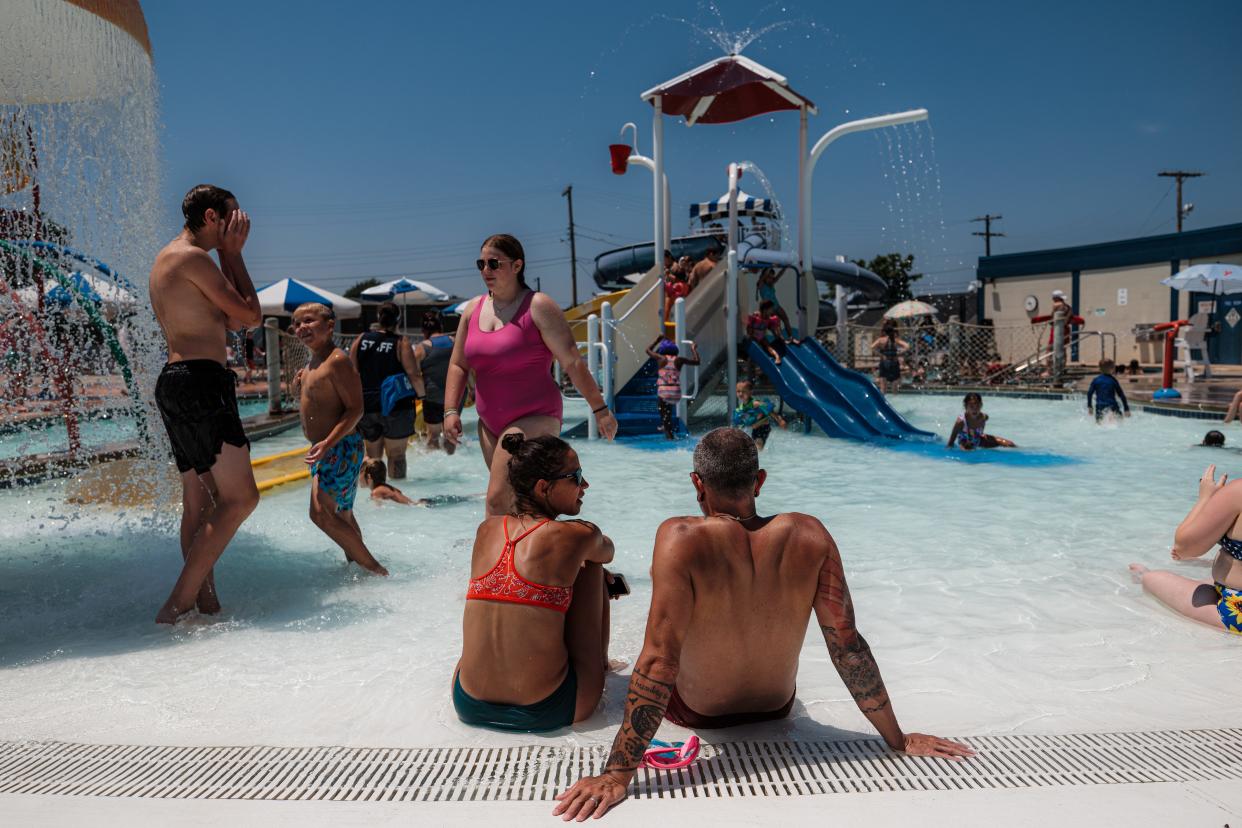 After months of being closed due to water restrictions, families finally enjoy a day at Frontier Pool. The city rushed to reopen the pool and rescind emergency rates. The City Council voted to form a committee to make a long-term plan for future water supply issues.