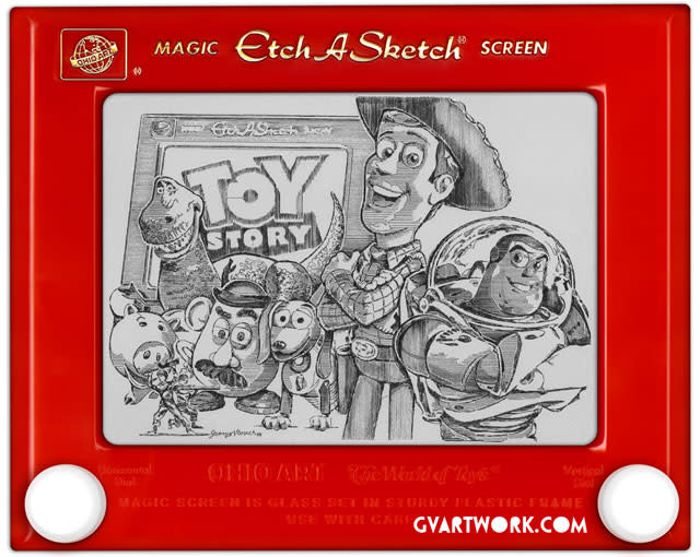 Etch a Sketch Art