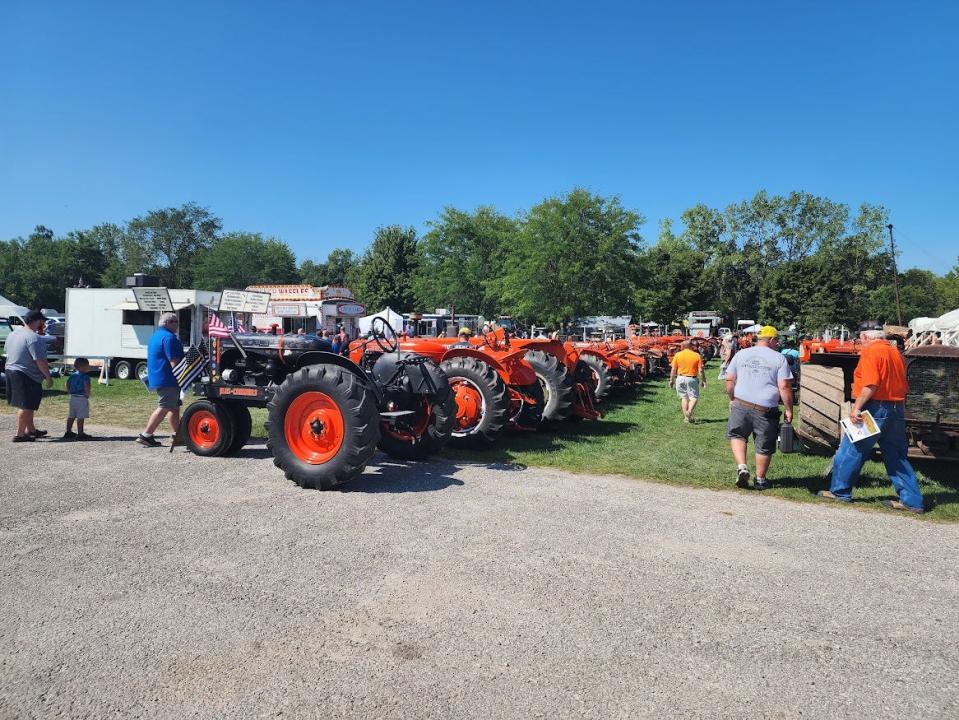 Rows of antique tractors filled the fields at White Star Park in Gibsonburg.