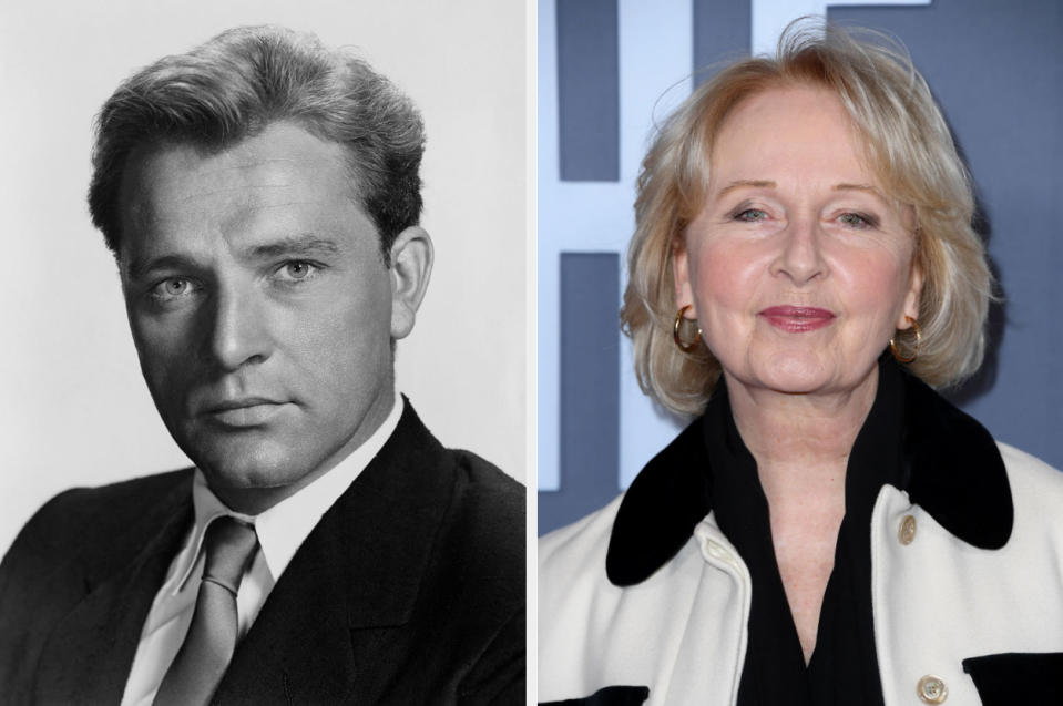 Side-by-side of Richard Burton and Kate Burton