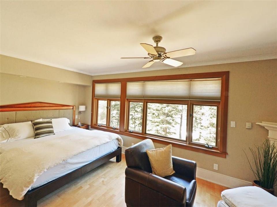 <p><span>31 River Drive South, Bragg Creek, Alta.</span><br> There are two bedrooms in the home.<br> (Photo: Zoocasa) </p>