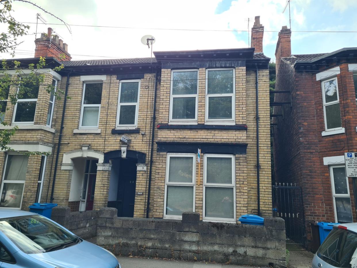 This end-of-terrace home is being sold at auction with a guide price of £40,000. Photo: Allsop