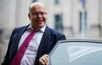 Peter Altmaier of the Christian Democratic Union (CDU) arrives at the Parliamentary Society for exploratory talks about forming a new coalition government in Berlin, Germany, November 15, 2017. REUTERS/Hannibal Hanschke