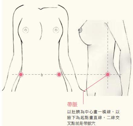 帶脈穴位置圖