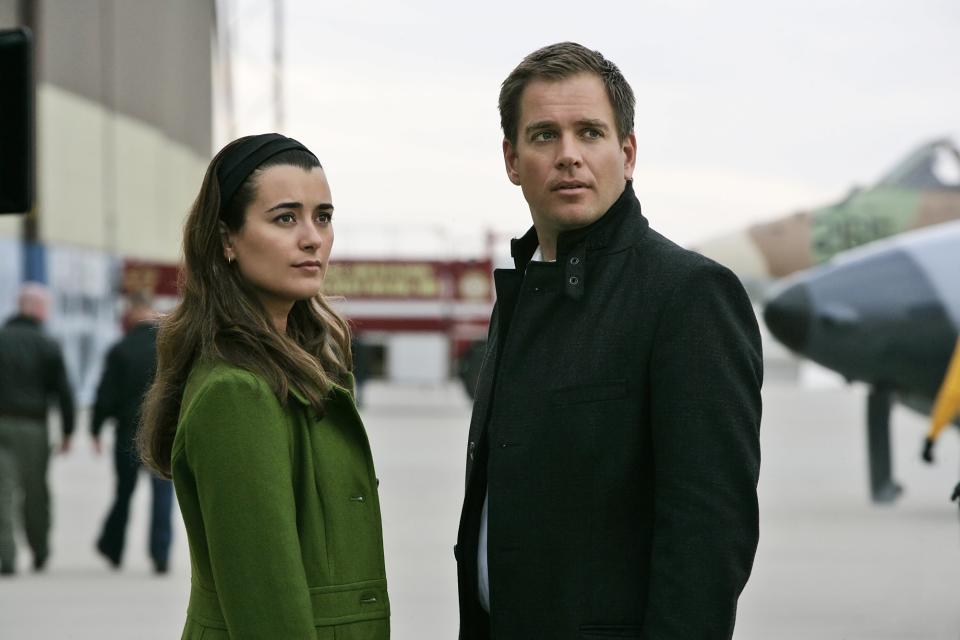 Cote de Pablo and Michael Weatherly on <em>NCIS</em>