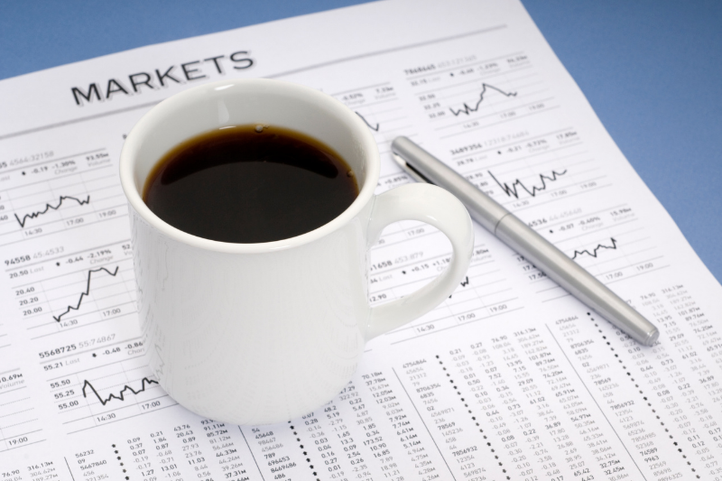 Cup of Coffee on Markets Page