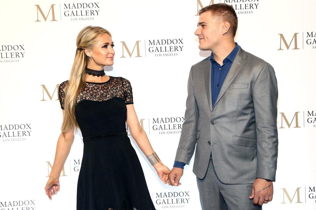 Over: Paris Hilton and Chris Zylka have reportedly called it quits: Tommaso Boddi/Getty Images for Maddox Gallery