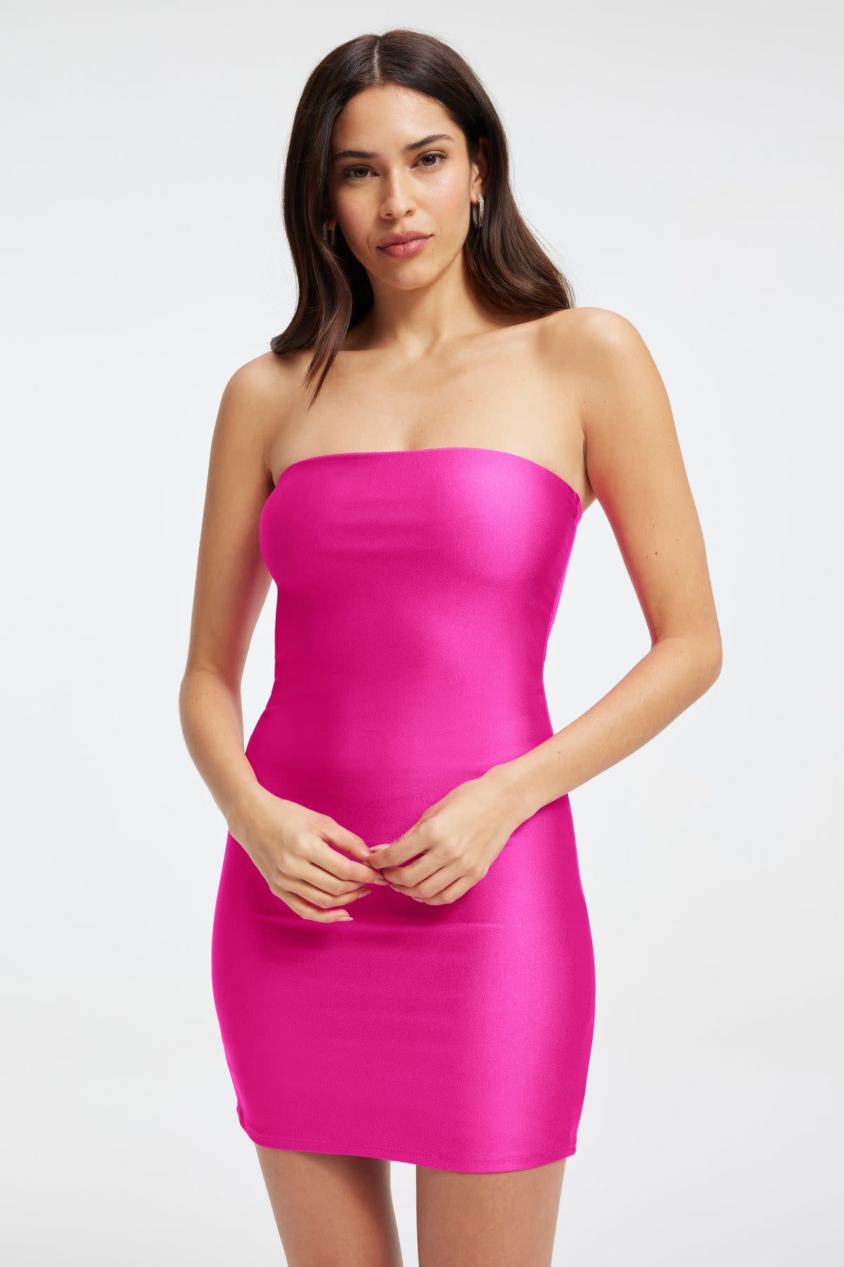 <p><a href="https://go.redirectingat.com?id=74968X1596630&url=https%3A%2F%2Fwww.goodamerican.com%2Fproducts%2Fcompression-shine-tube-dress-fuchsia-pink001&sref=https%3A%2F%2F" rel="nofollow noopener" target="_blank" data-ylk="slk:Shop Now;elm:context_link;itc:0;sec:content-canvas" class="link rapid-noclick-resp">Shop Now</a></p><p>Compression Shine Tube Dress </p><p>$119.00</p><p>goodamerican.com</p>