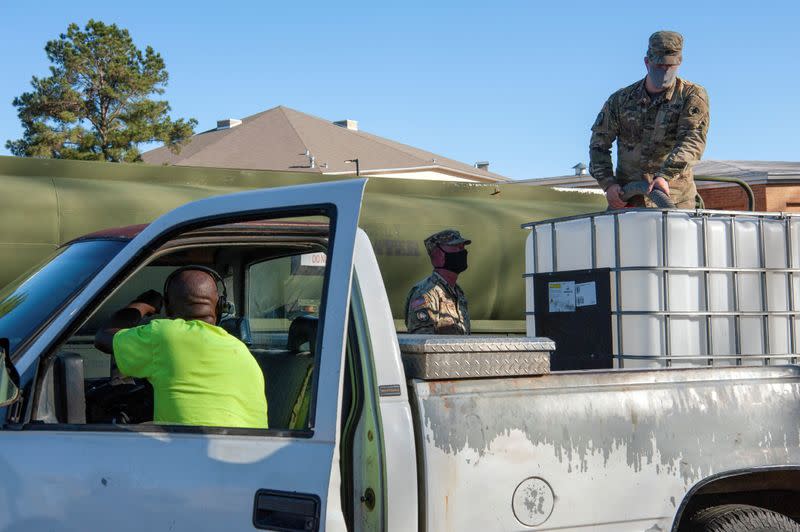 FILE PHOTO: Water shortage due to a recent bout of cold weather stretches into a third week in Jackson