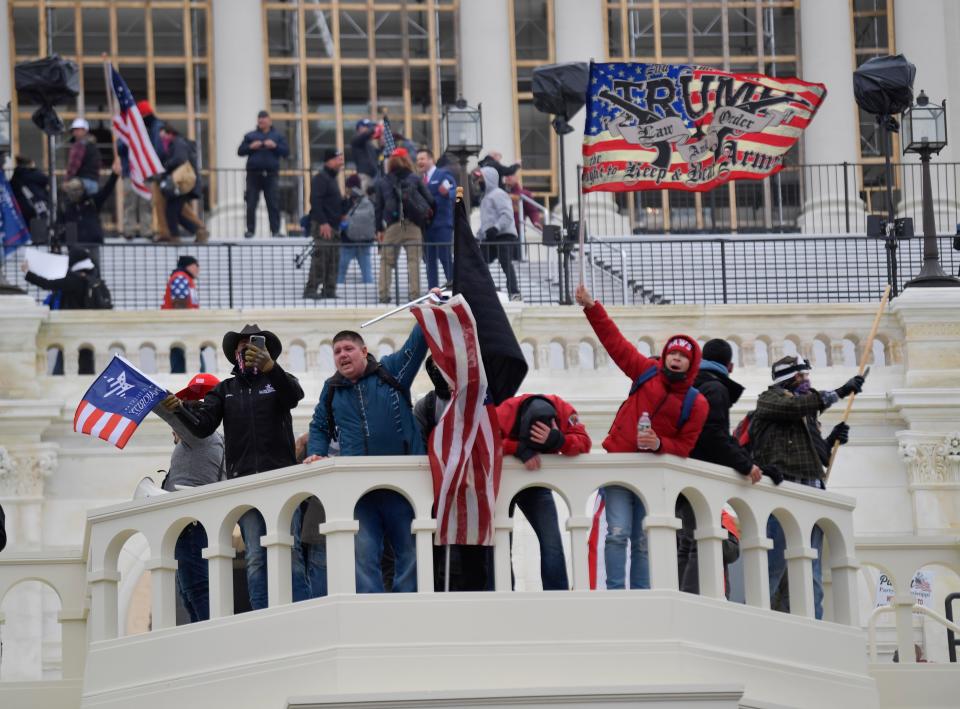 Rioters overwhelm the United States Capitol as the U.S. Congress meets to formally ratify Joe Biden as the winner of the 2020 Presidential election on Jan. 6, 2021.