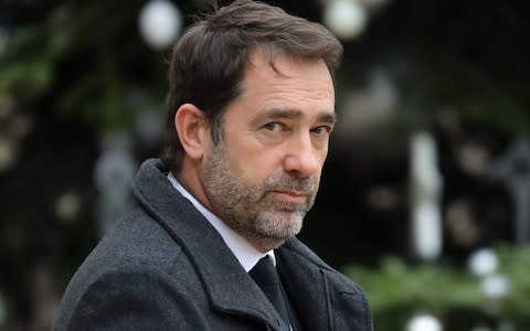 French interior minister Christophe Castaner leaves the Elysee palace for the weekly cabinet meeting, on December 5 - Credit: LUDOVIC MARIN/AFP