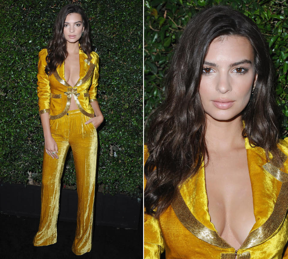 Auf dem „Max Mara“-Event machte Model und Schauspielerin Emily Ratajkowski Natalie allerdings einige Konkurrenz – das Dekolleté ihres ansonsten etwas fragwürdigen Looks von Roberto Cavalli war nämlich einfach zum Anbeißen! (14. Juni 2016, Bilder: Getty Images)