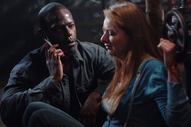 <p>Sergei Bachlakov/The CW</p> (L-R) Sterling K. Brown as Gordon and Katie Chapman as a unnamed girl on 'Supernatural'.