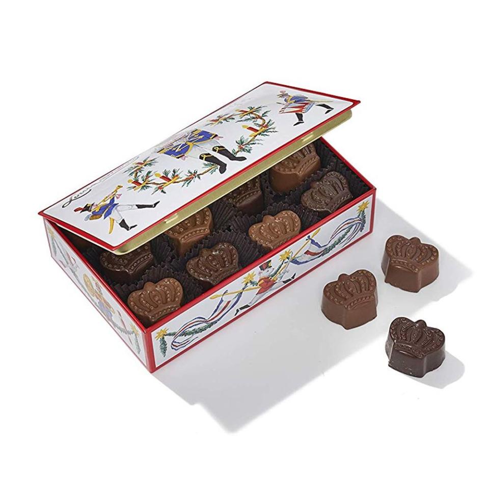 Louis Sherry Nutcracker Tin with Sea Salt Caramel Truffles