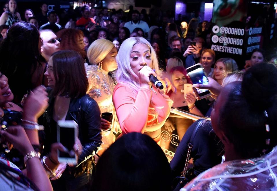 Work it: Stefflon Don performs at the Stefflon Don x Boohoo Launch Party (Dave Benett)