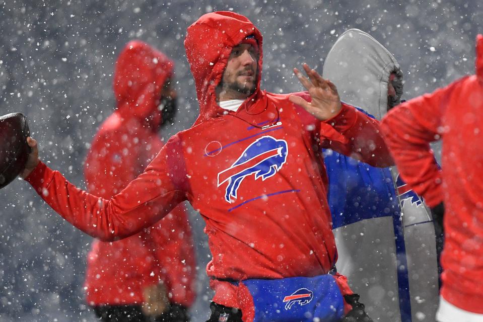 Josh Allen and the Bills are facing a brutally cold visit to Soldier Field in Chicago Saturday.