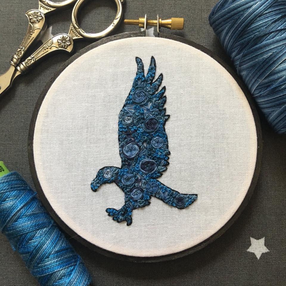 2) Ravenclaw Hand Embroidery Art