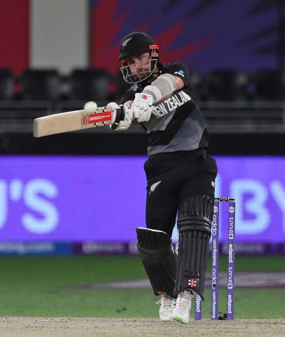 Kane Williamson hit a brilliant 85 in the T20 World Cup final (Aijaz Rahi/AP) (AP)