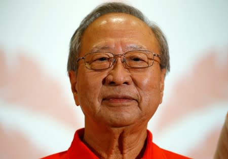 Leader of the newly-launched Progress Singapore Party (PSP) Tan Cheng Bock is seen at a press conference in Singapore