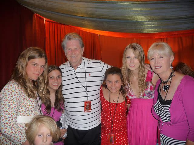 <p>Brian Wilson Instagram</p> Brian Wilson and Melinda Ledbetter with family and friends attending Taylor Swift's 2009 Fearless show at the Staples Center in Los Angeles, CA.