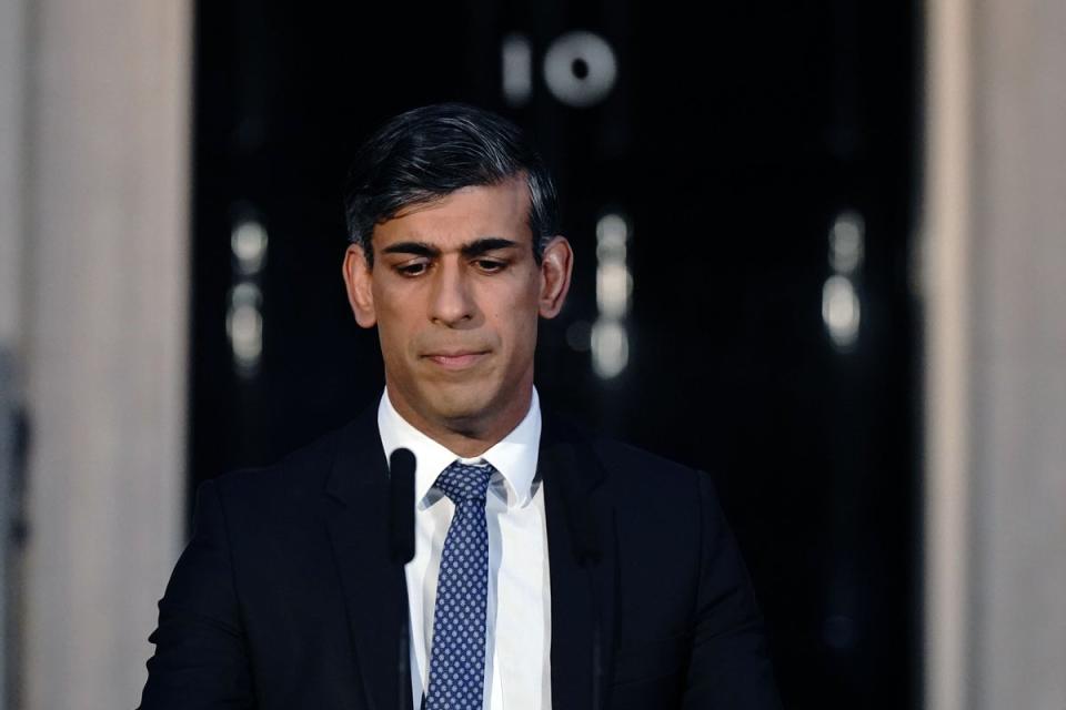 A poll by Ipsos put the Conservatives on just 20 per cent, the party’s worst score on record and 27 points behind Labour (Aaron Chown/PA) (PA Wire)