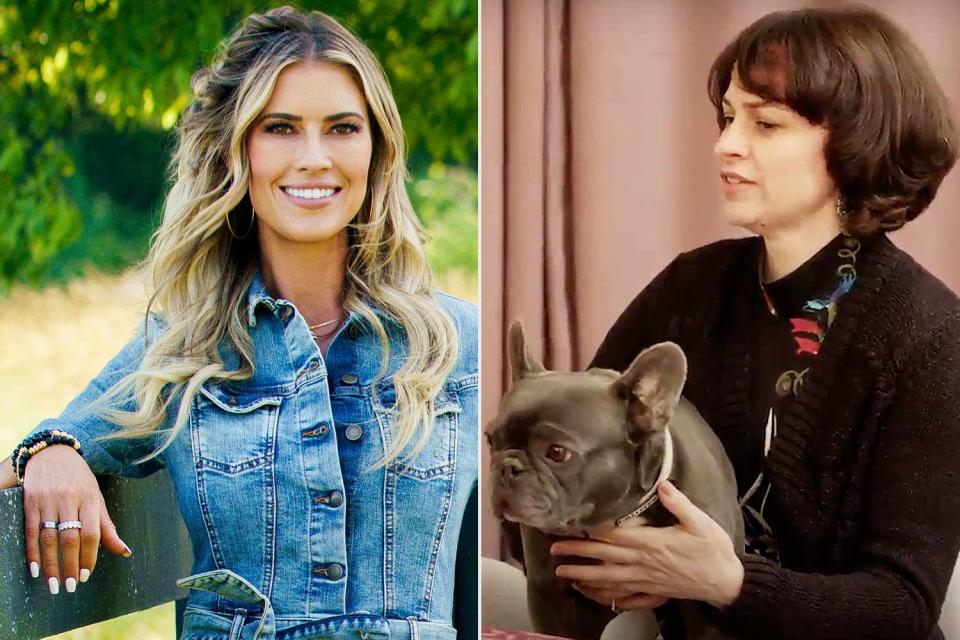 <p>HGTV</p> Christina Hall takes her dog Cash to an animal empath in the latest episode of 