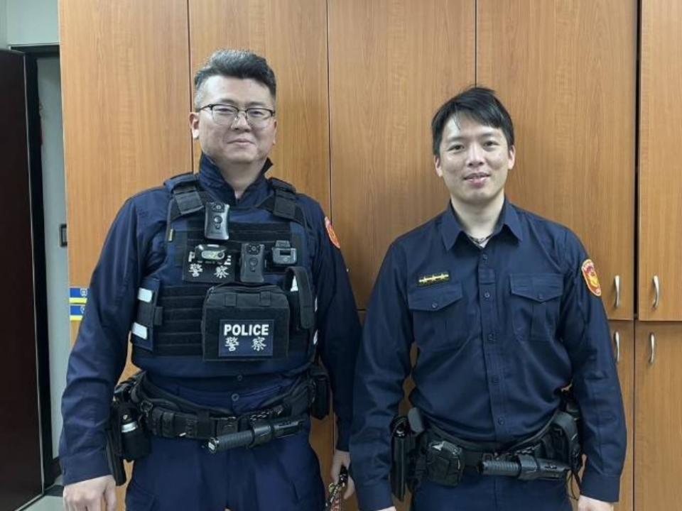 圖說：臺北市大同分局寧夏路派出所警員凃家彬、王文宏。