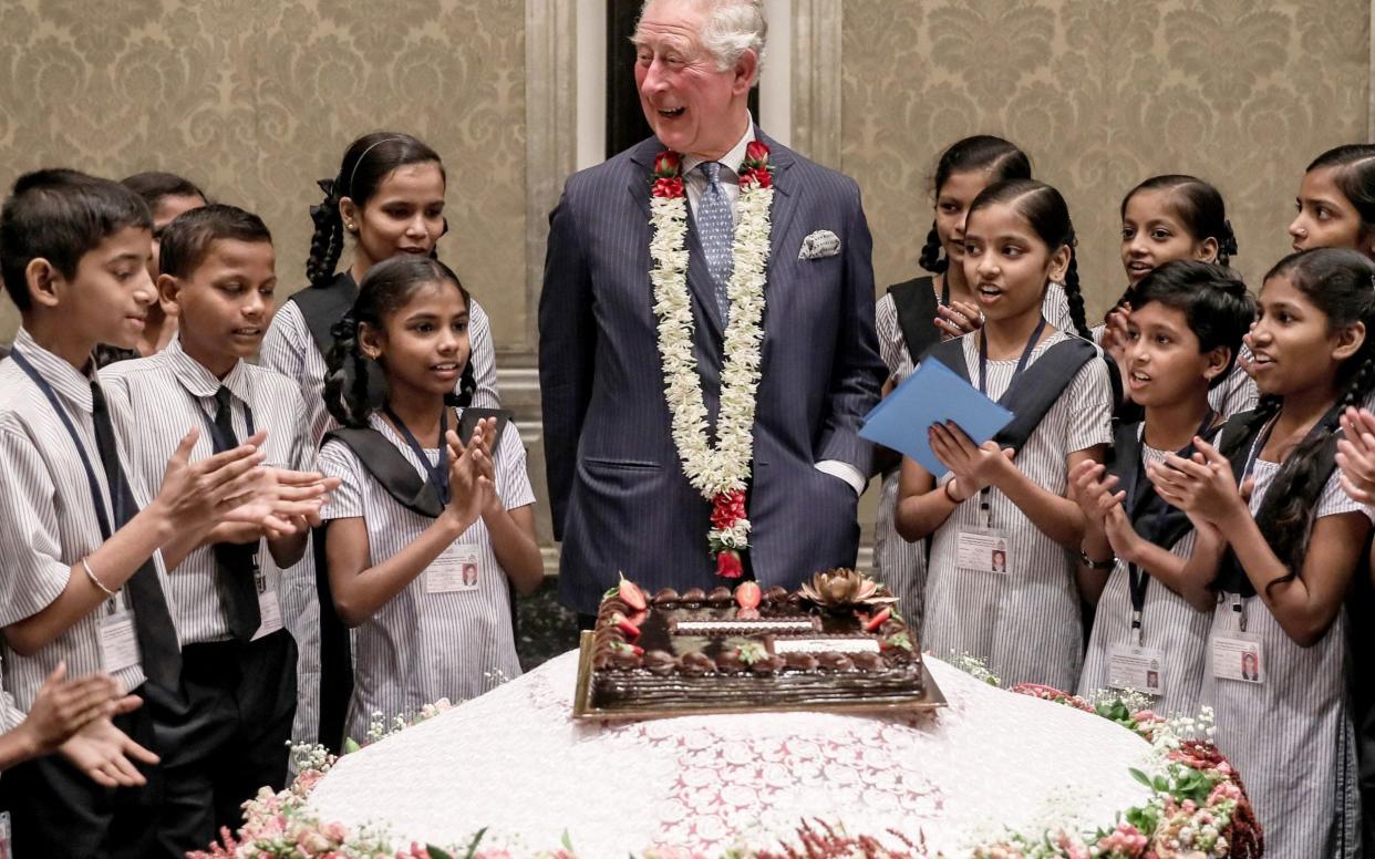 Prince Charles celebrating his 71st birthday in India - REX