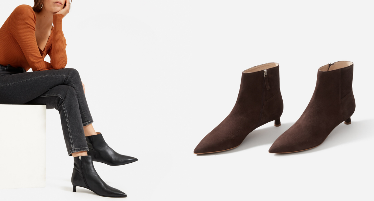 Best ankle boots for walking Everlane Editor boots on sale