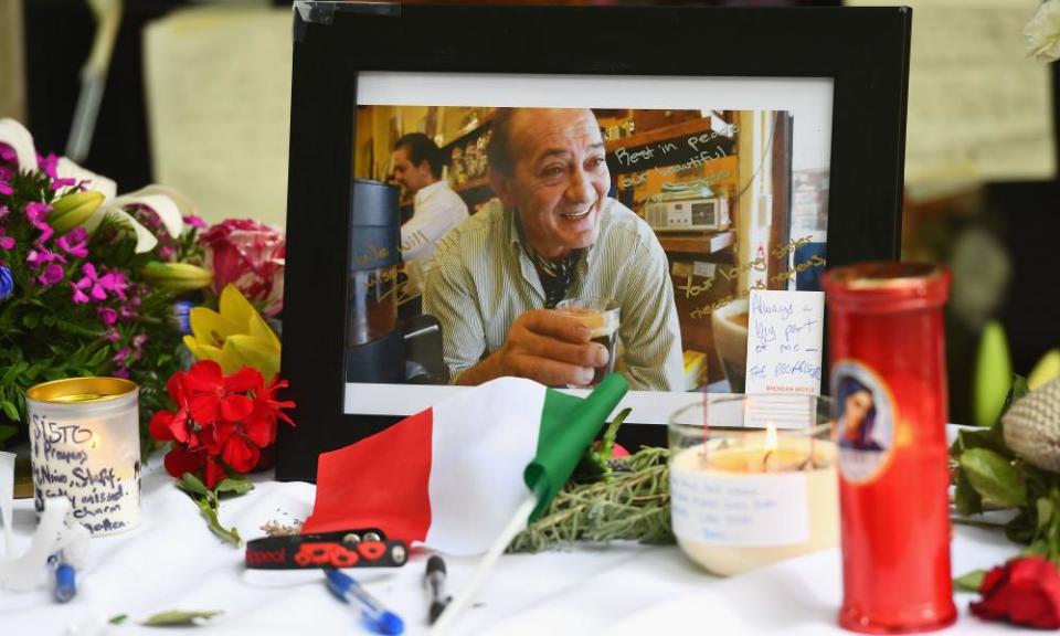 Tributes for Sisto Malaspina, co-owner of Pellegrini's Espresso bar.
