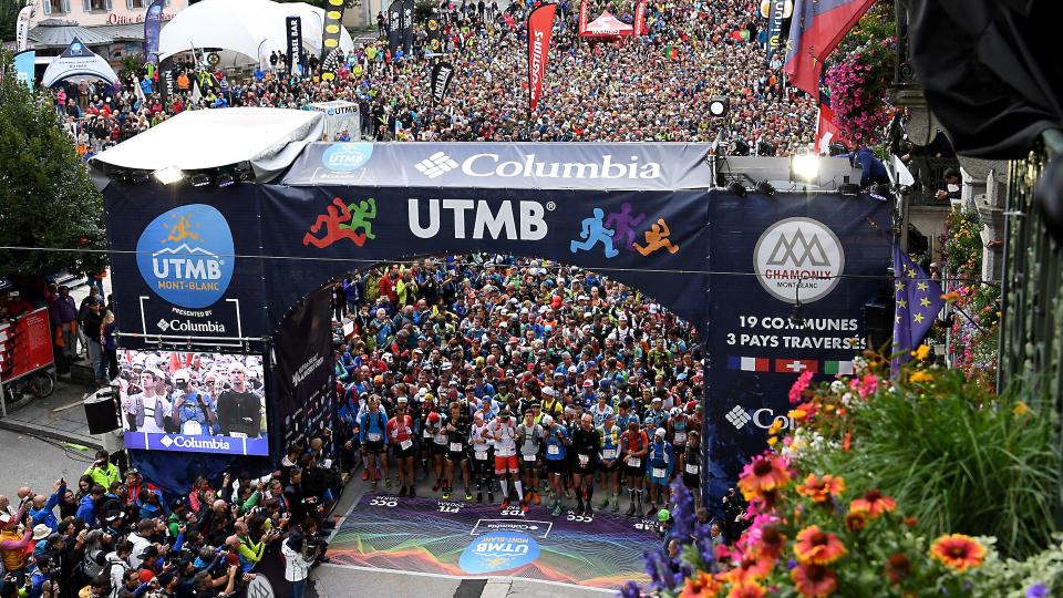 The start of the Ultra-Trail du Mont-Blanc, 2017