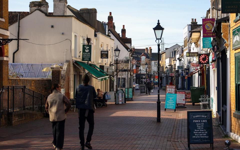 The pedestrianised Sun Street