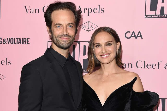 Axelle/Bauer-Griffin/FilmMagic Benjamin Millepied and Natalie Portman attend the L.A. Dance Project Annual Gala on October 16, 2021 in Los Angeles, California.