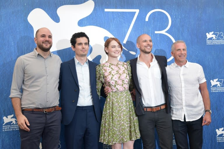 "La la Land" presented in competition at the 73rd Venice Film Festival, on August 31, 2016 at Venice Lido