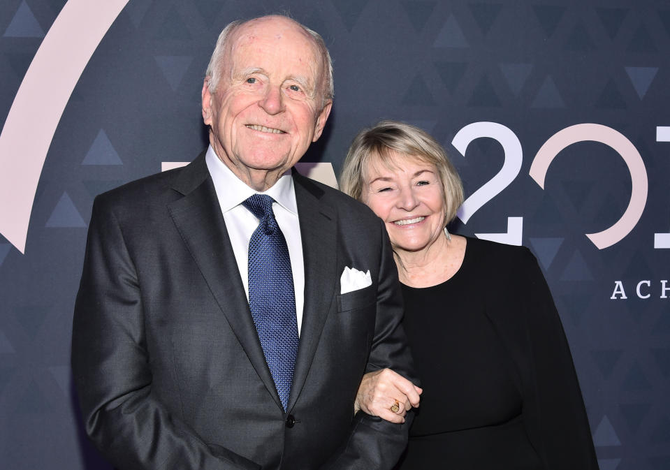 Bruce Nordstrom and Jeannie Nordstrom at the 32nd Annual Footwear News Achievement Awards in 2018.