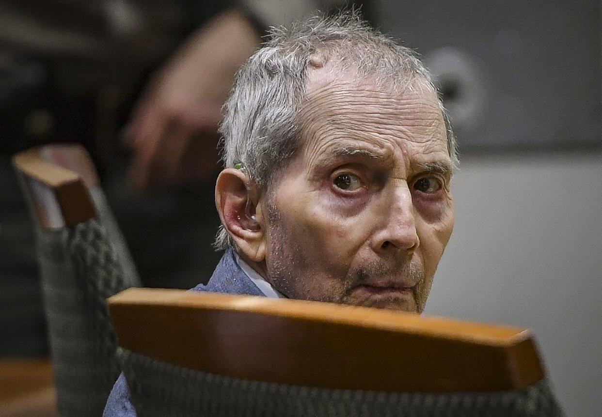 Robert Durst appears at the second day of his murder trial on March 5, 2020.