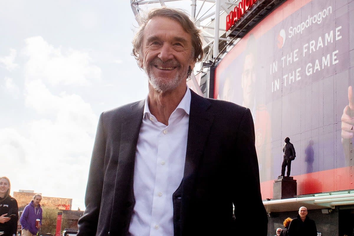 Sir Jim Ratcliffe was a boyhood fan of the Old Trafford club  (PA Wire)