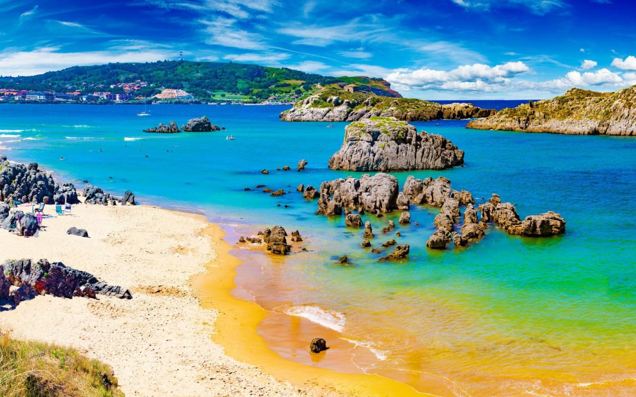 Noja Beach in Cantabria