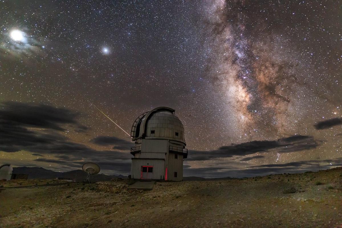 Recently, Indian Astronomical Observatory in Ladakh captured