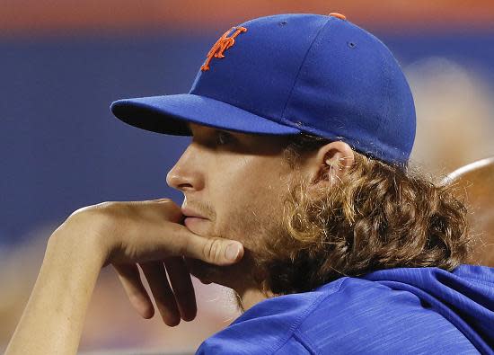 Jacob deGrom's season is likely over due to an ulnar nerve issue. (AP)